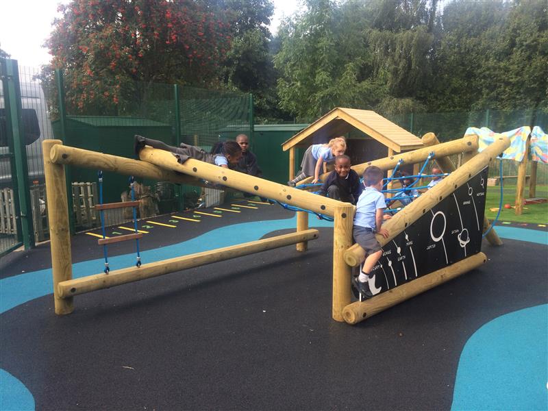 Wooden Climbing Frame For Schools
