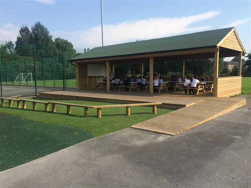 Outdoor Timber Canopy For Schools