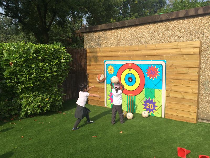 playground ball target area eyfs