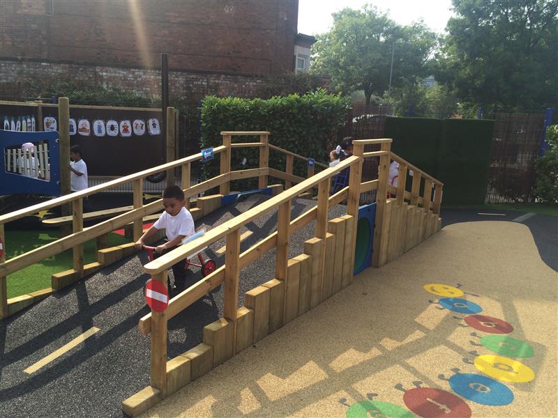 playground surfacing and ramp