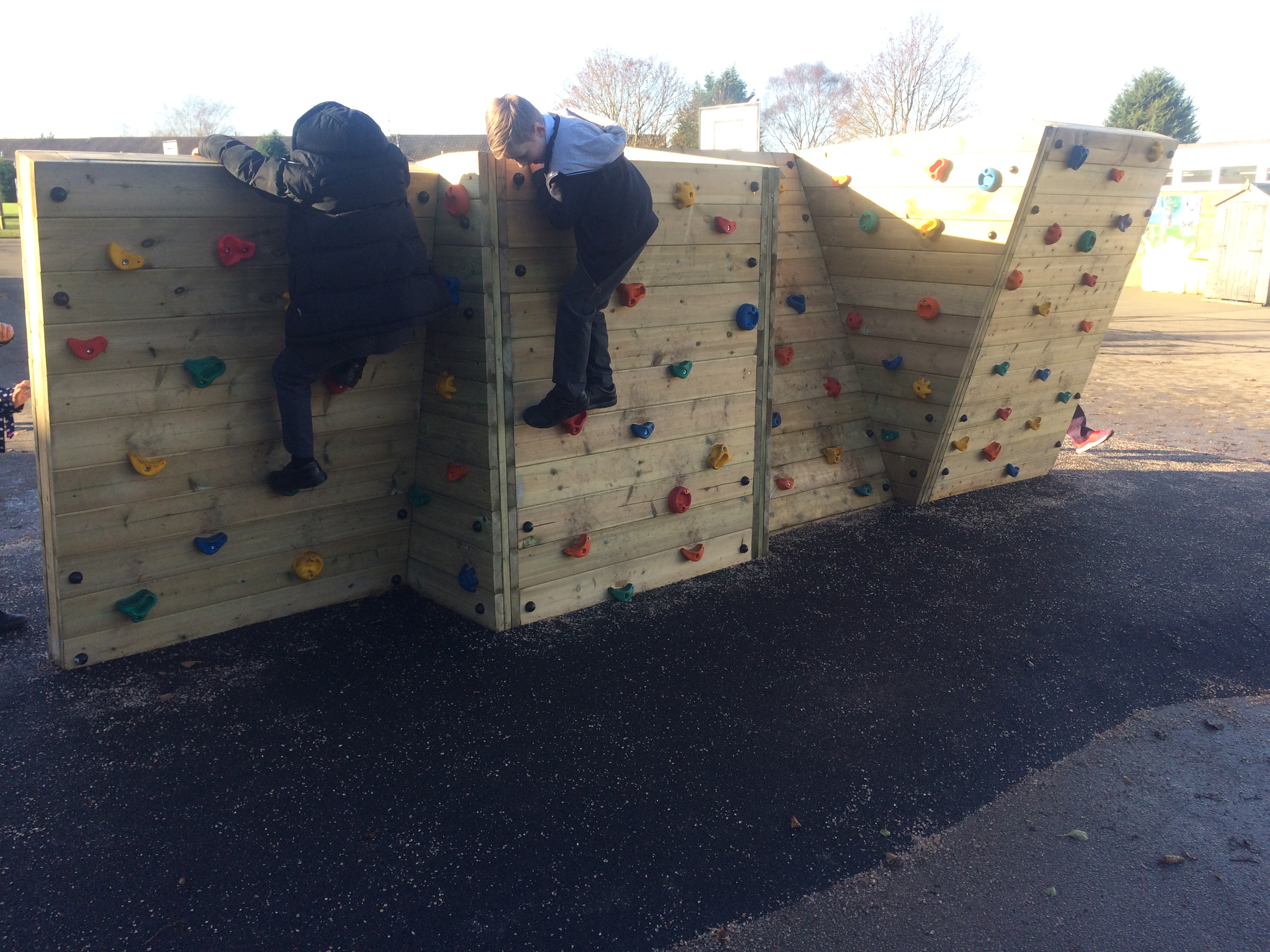 climbing wall for schools