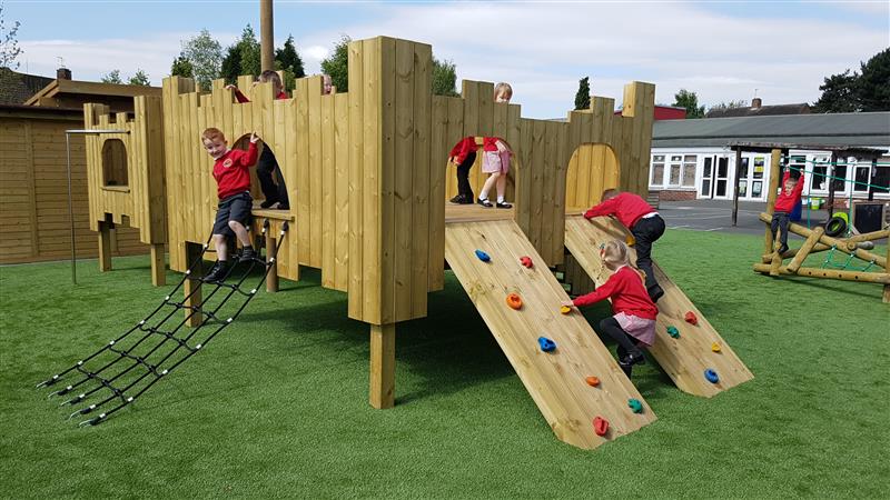 outdoor play castle