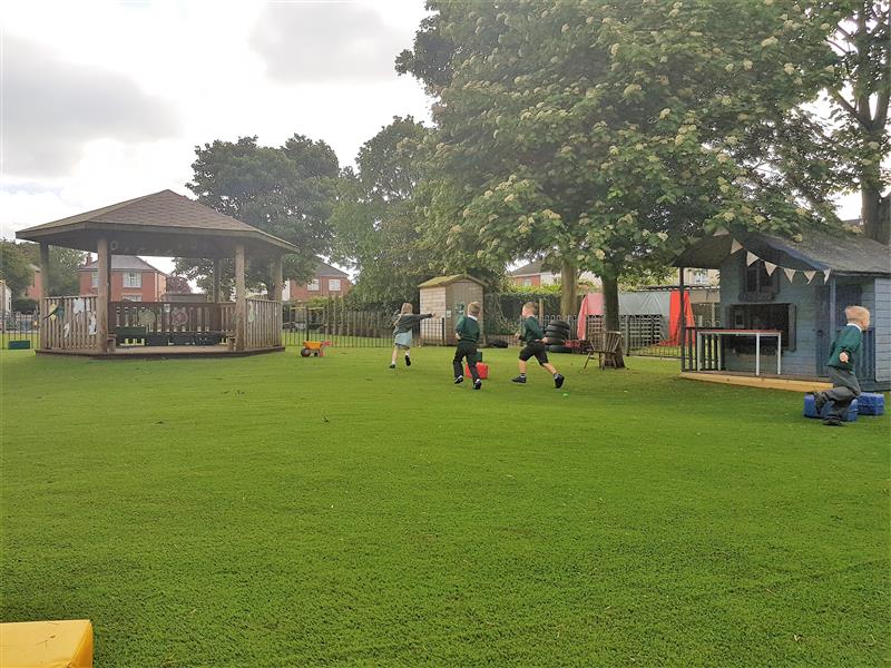 school artificial grass