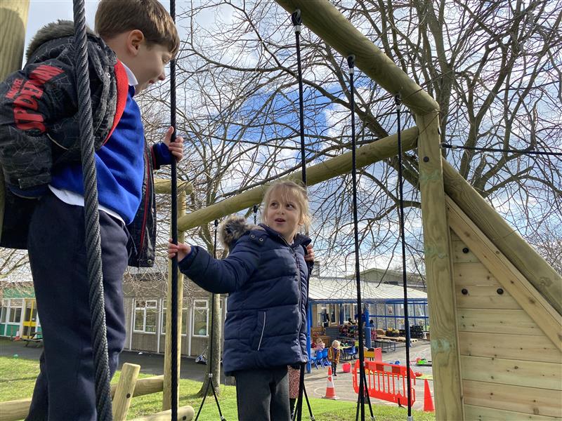 A Perfect Puzzlewood Climber for Willingdon Primary School | Pentagon Play