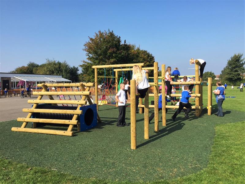 Severn Beach Primary's new school play equipment