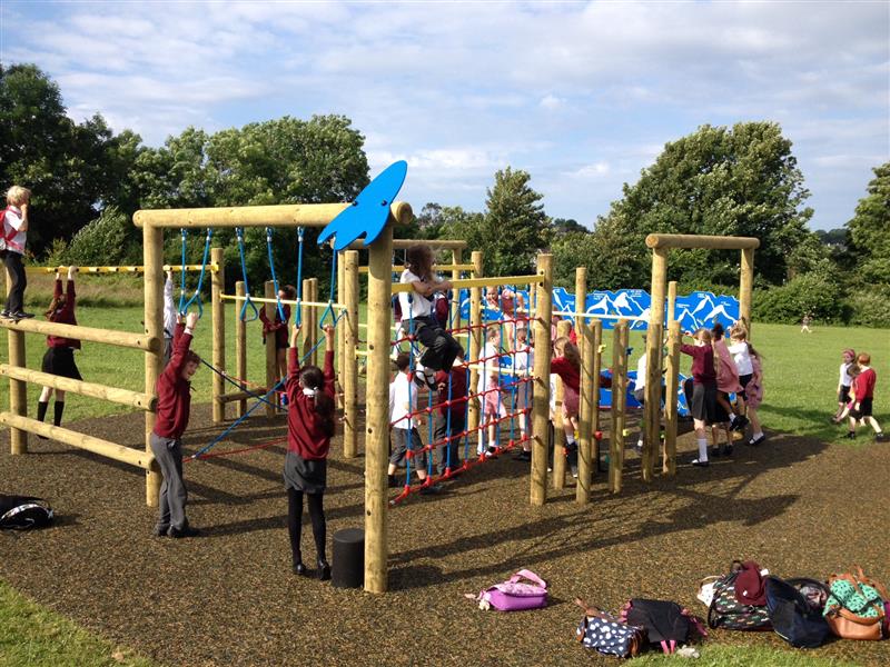 wooden climbing frame for schools