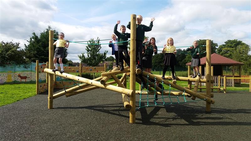 Pentagon Play Active Log Frame Climber