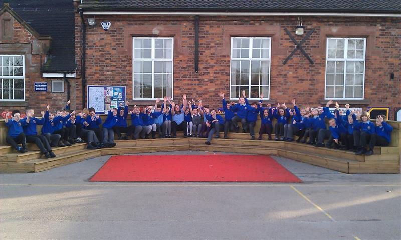 Outdoor School Stage For Christmas nativity plays