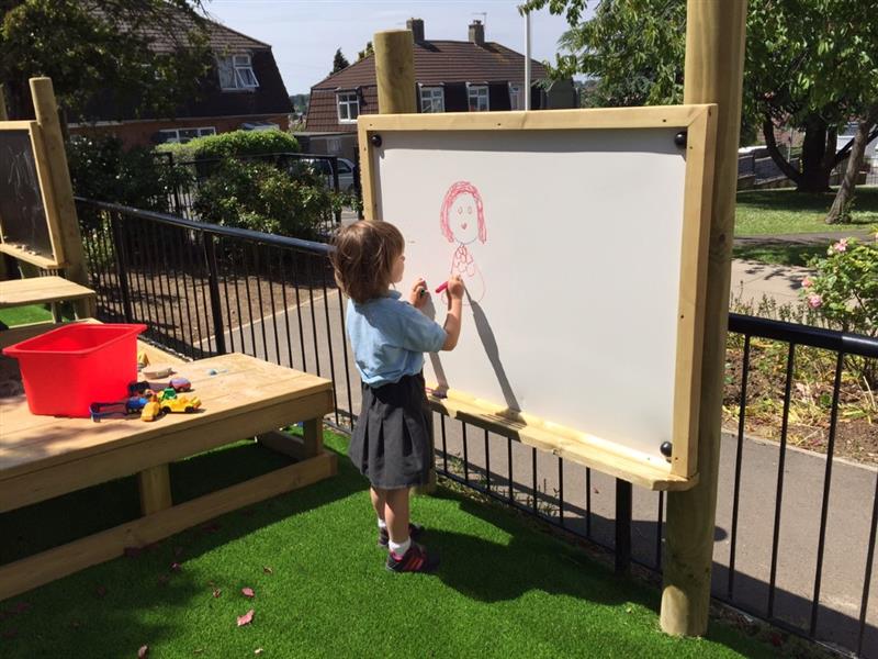 Mark making Whiteboard for creative drawing