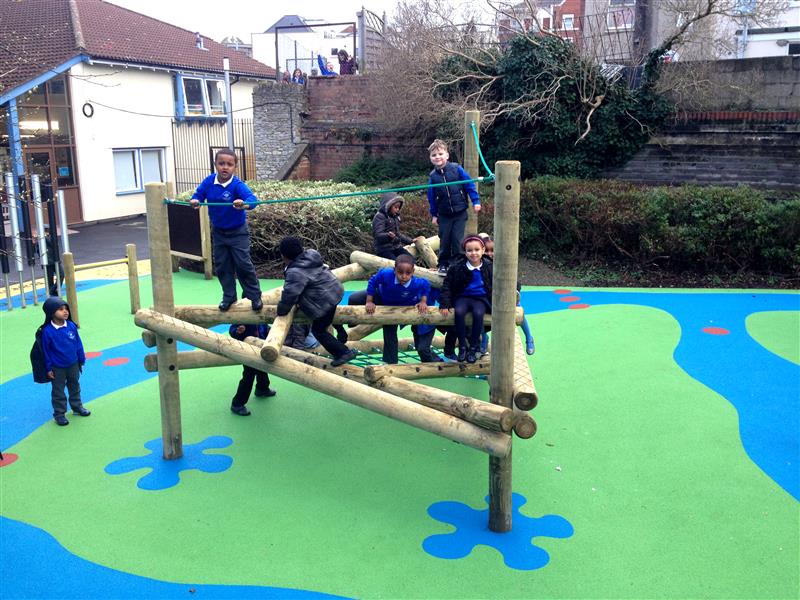 Log Frame Climber - Ideal playground equipment for outdoor play