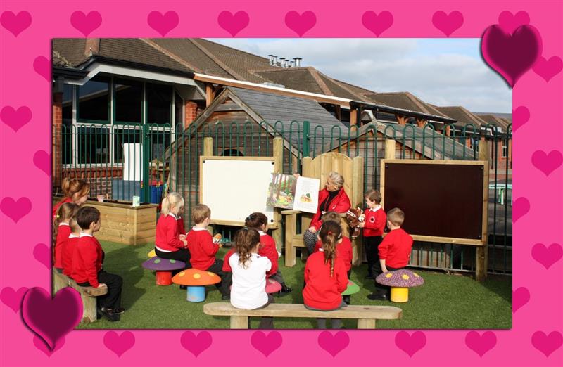 Story Telling Circle for teaching on Valentines Day 