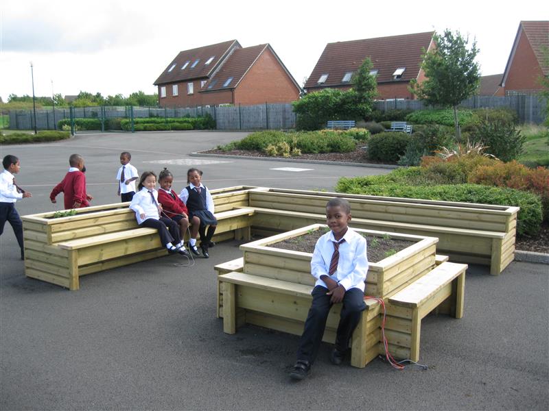 School Playground Seating - Planter Bench