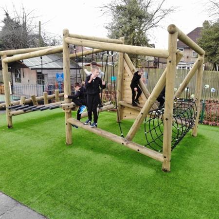 playground installation in West Yorkshire