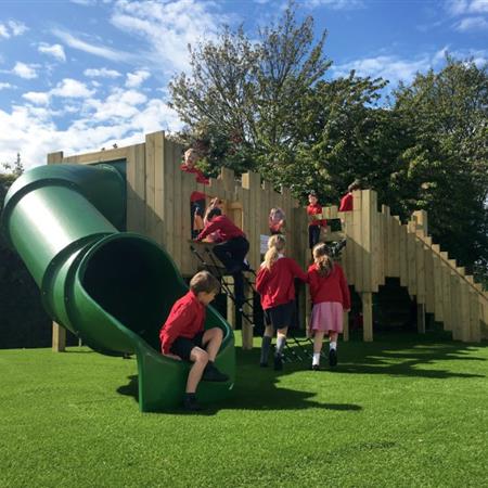 playground installation in Warwickshire