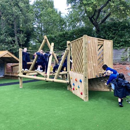playground installation in Oxfordshire