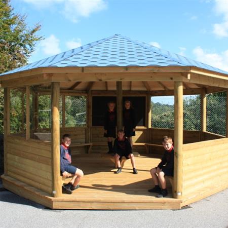 playground installation in Cornwall
