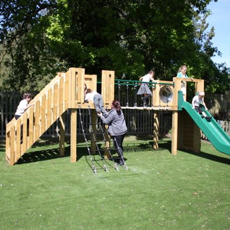 playground installation in South Gloucestershire
