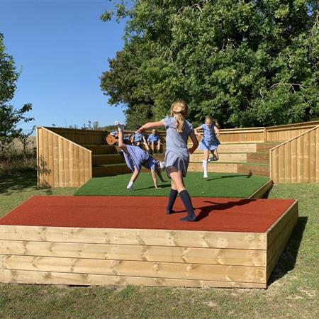playground installation in Wiltshire