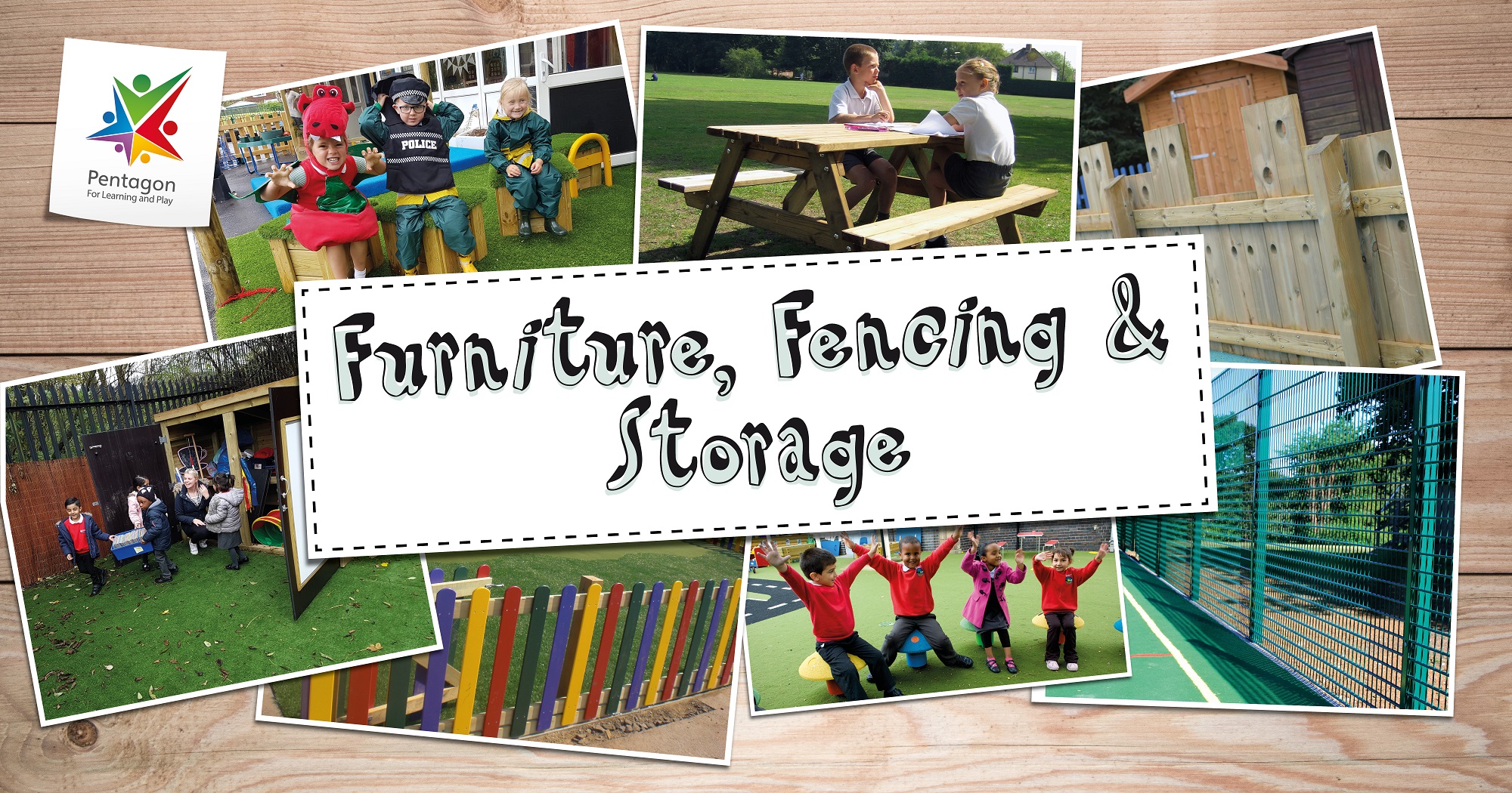 School playground furniture, fencing and storage | Pentagon Play