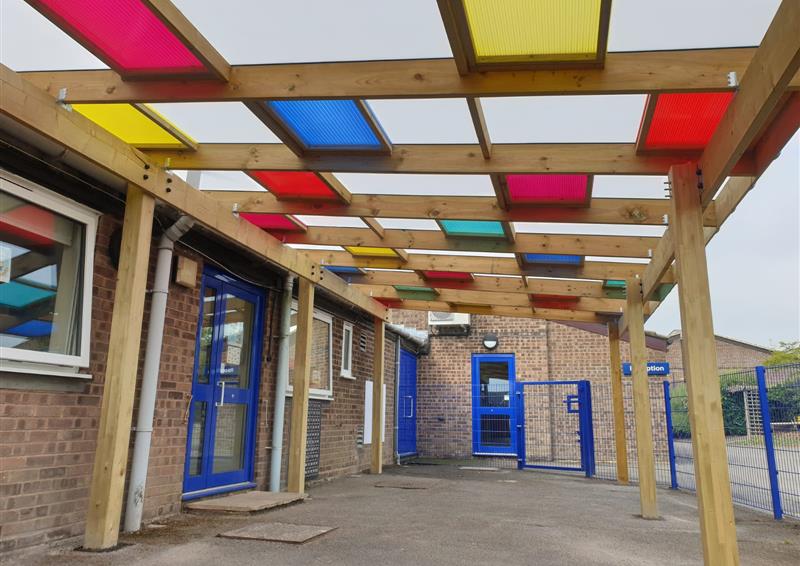 timber canopies for schools 