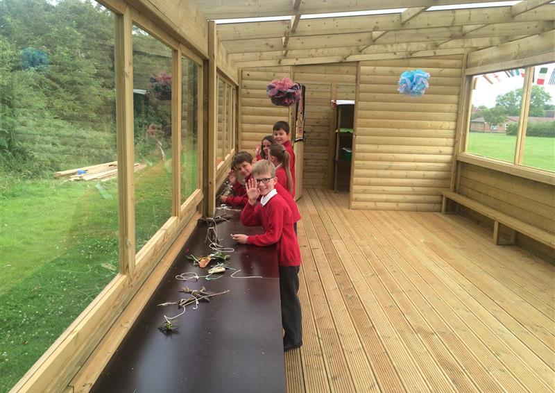 Outdoor cabins for schools