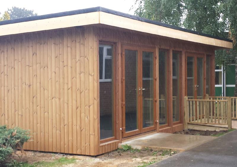 Outdoor timber lodges