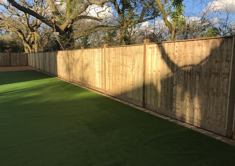 wooden security fencing for schools