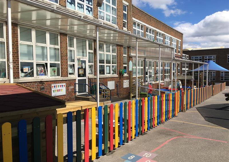 school playground fencing eyfs 