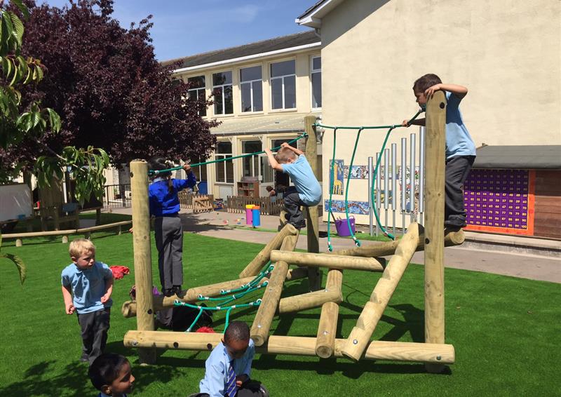 wooden climbing frames