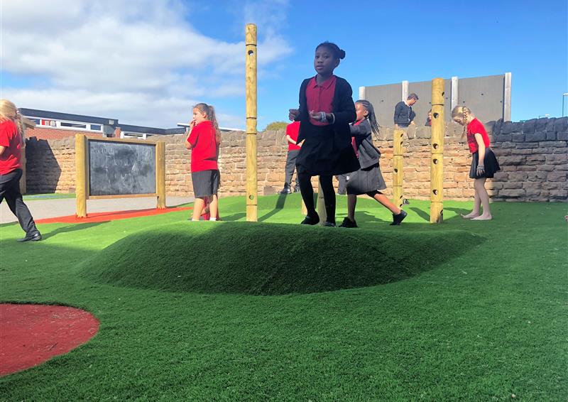 school playground landscaping and surfacing