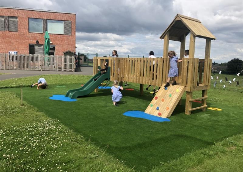 Playground Climbing Towers For Schools | Pentagon Play