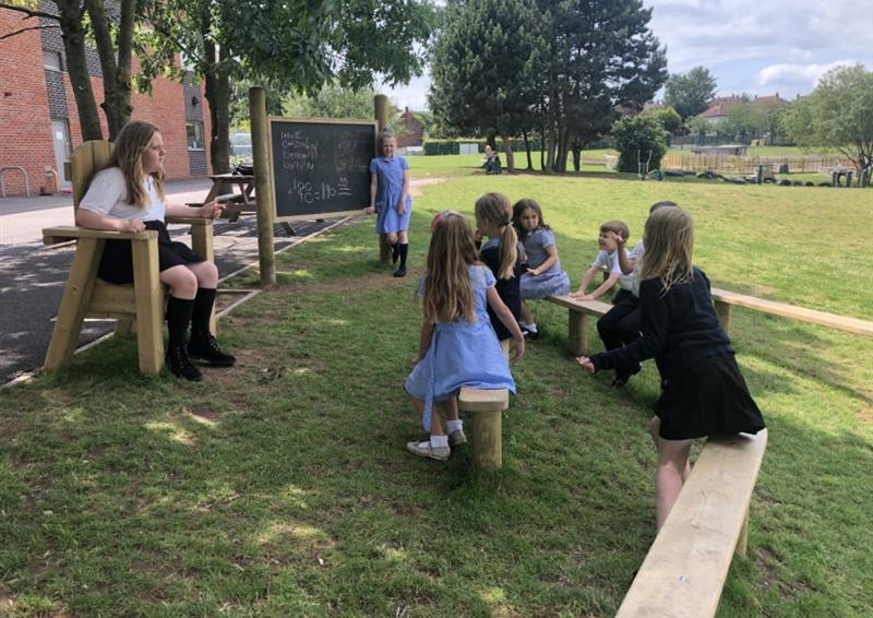 Playground Seating And Picnic Benches For Schools | Pentagon Play