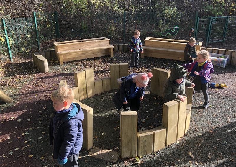 School playground seating