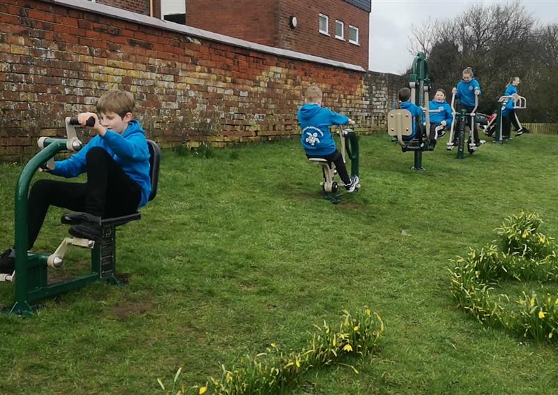 Outdoor gym equipment