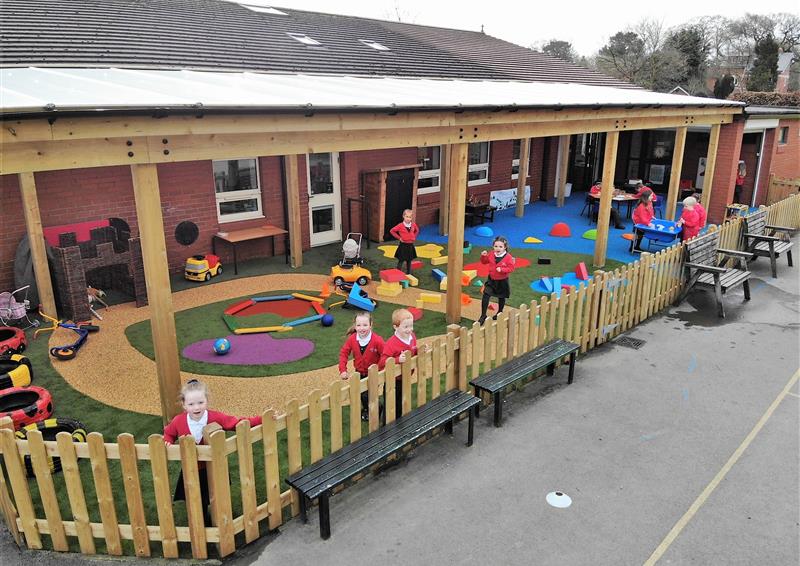 timber canopies for primary schools