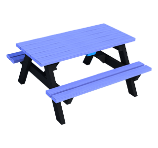 Sticker graphic representing Recycled Picnic Bench (1200mm)