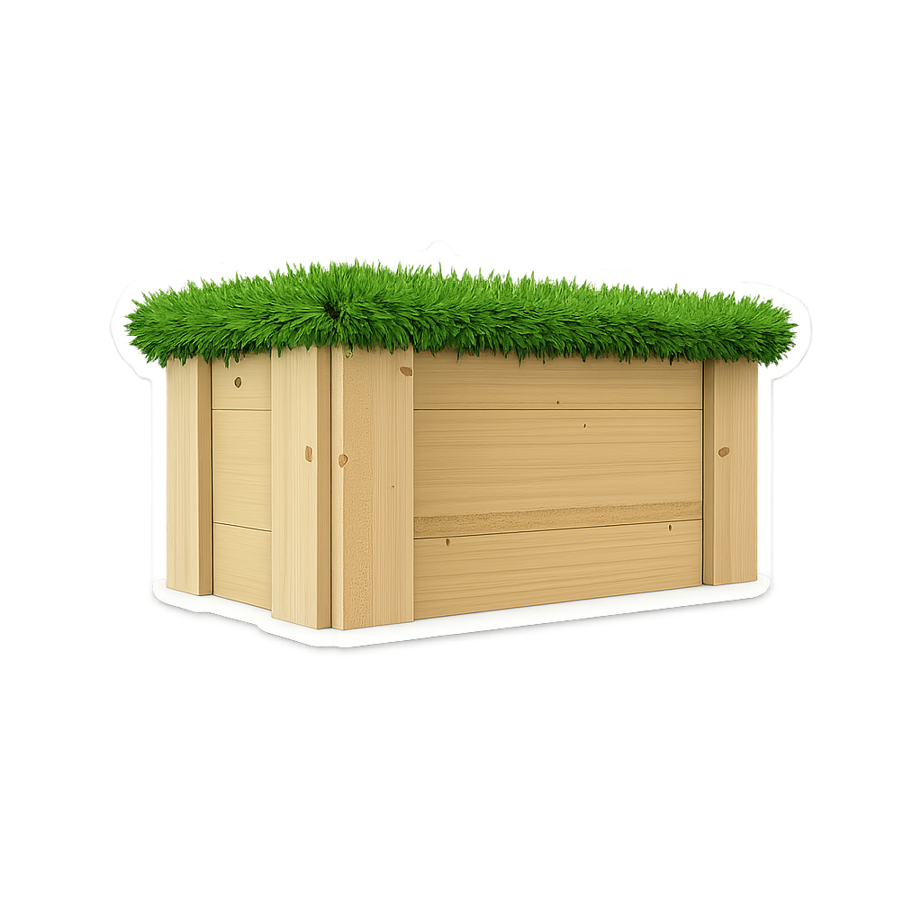 Sticker graphic representing Large Movable Artificial Grass-Topped Seat