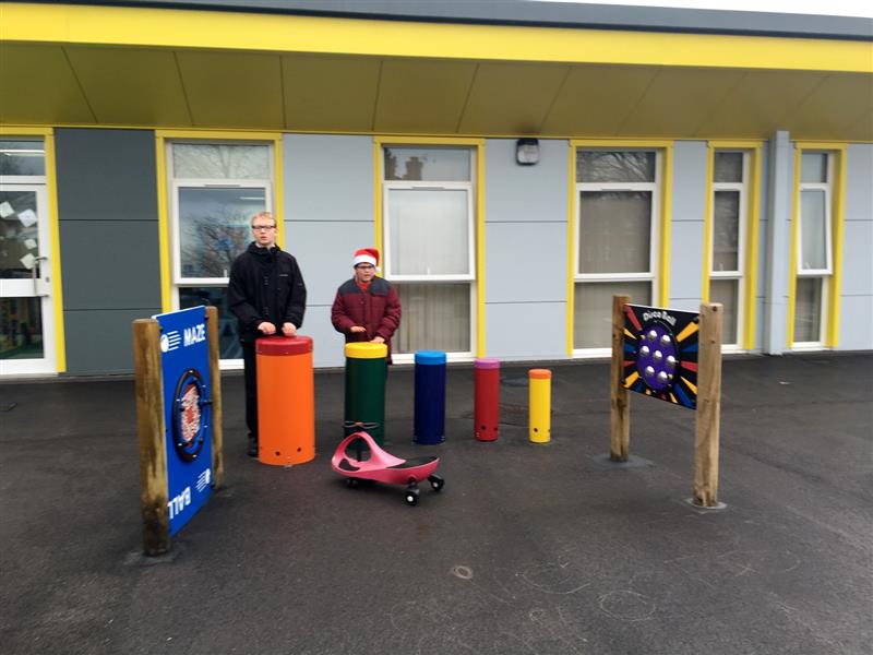 Musical playground equipment for children with special educational needs