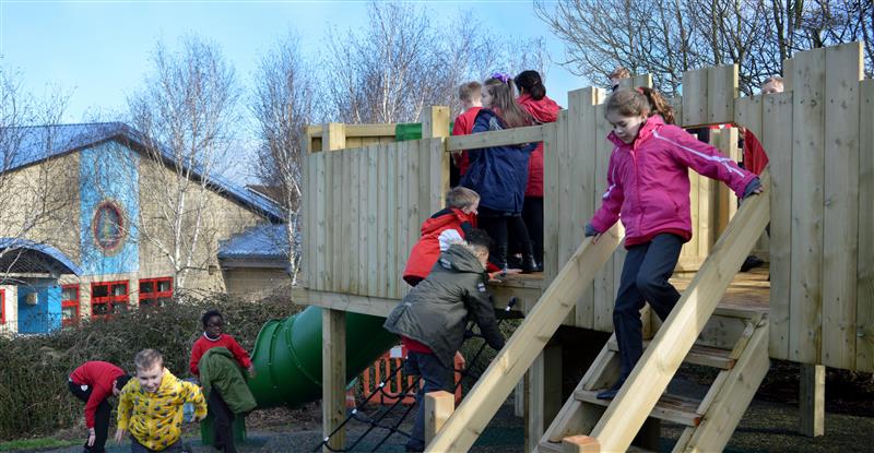 outdoor play castle