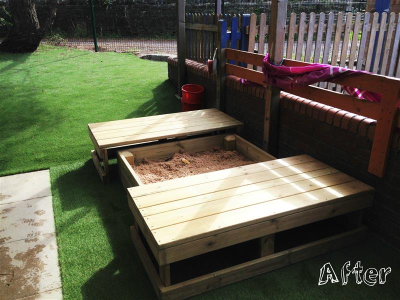 EYFS playground sand pit