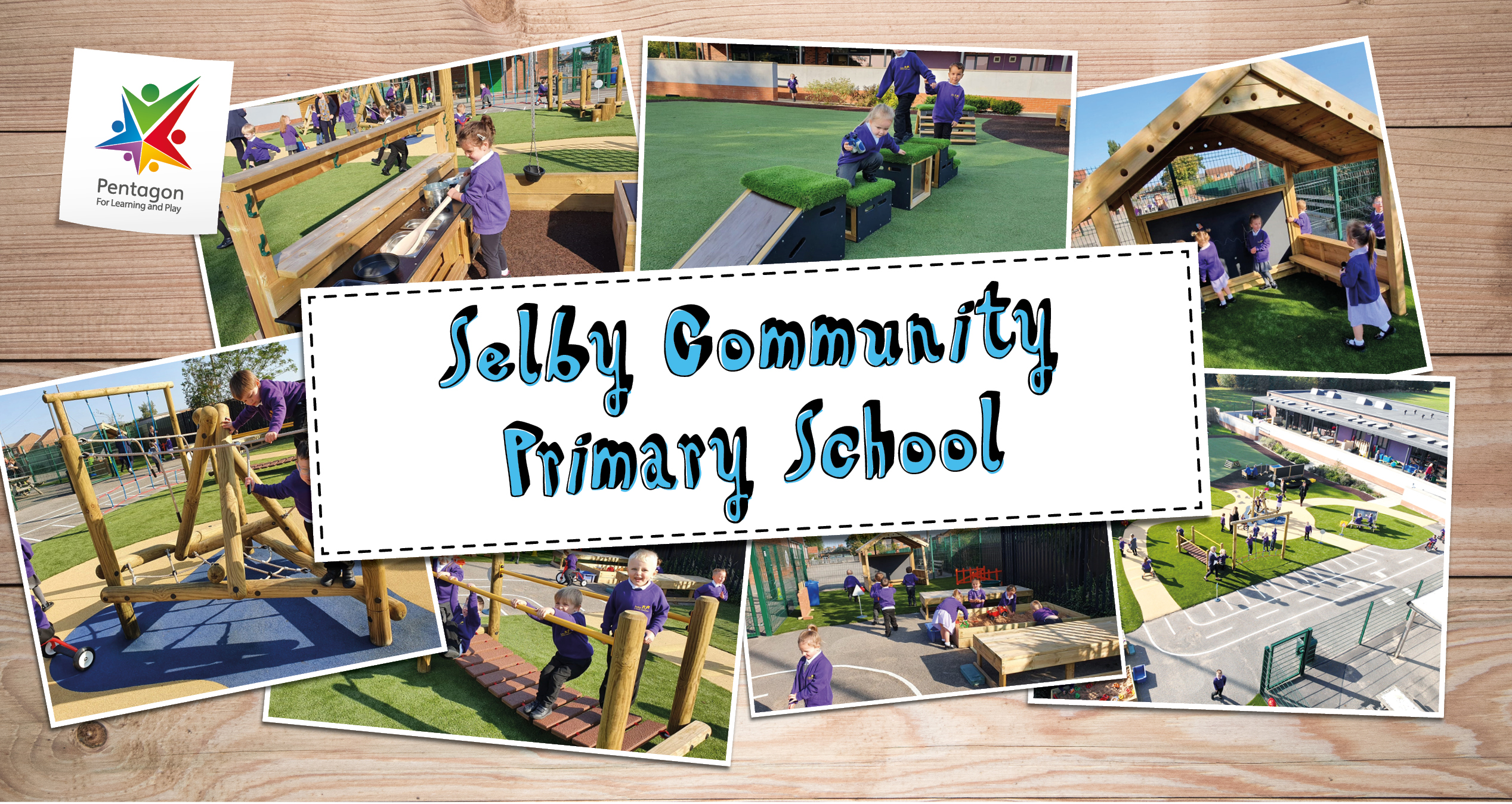 EYFS Playground Transformation At Selby School Pentagon Play