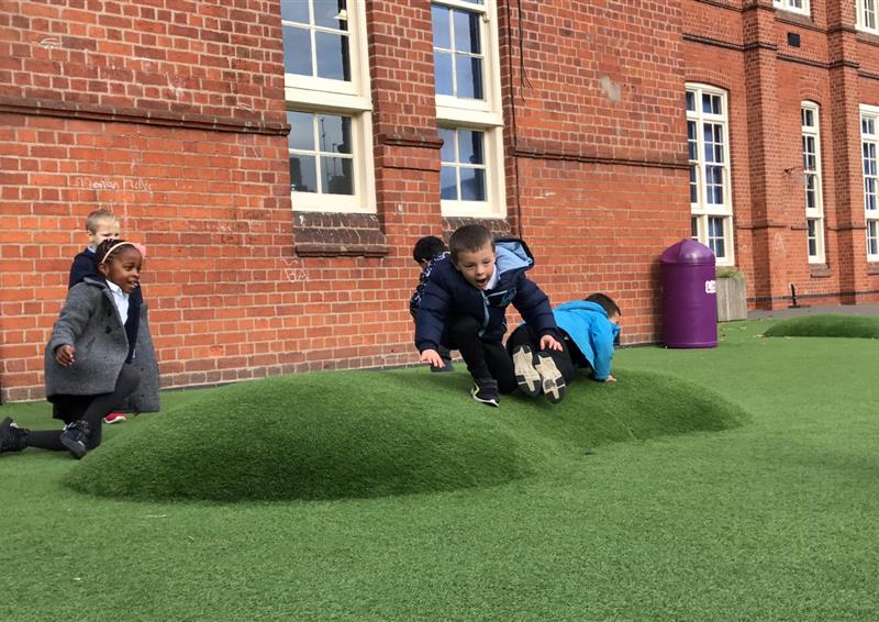 artificial grass mound