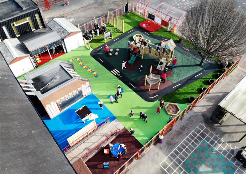 school playground outdoor learning environment